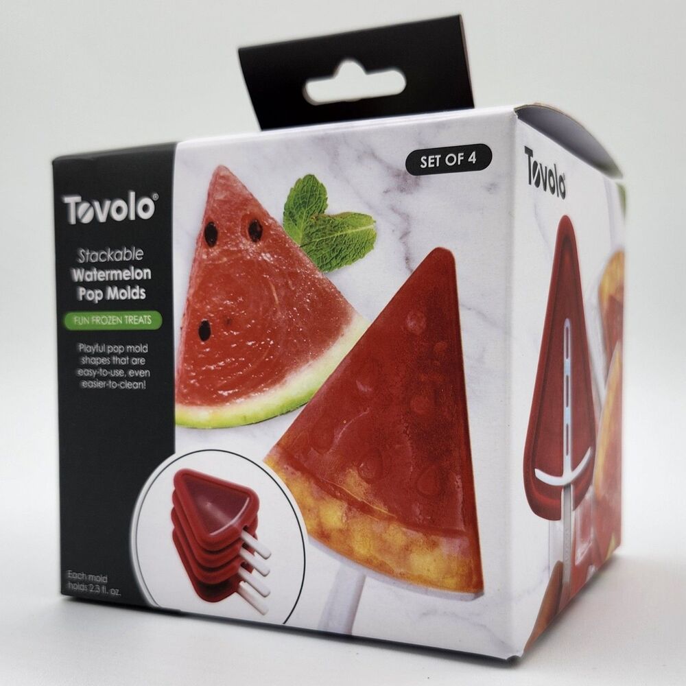Tovolo - Stackable Watermelon Popsicle Molds (Set Of 4, NIP)